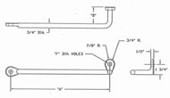 Straight Single Offset Grab Iron Diagram